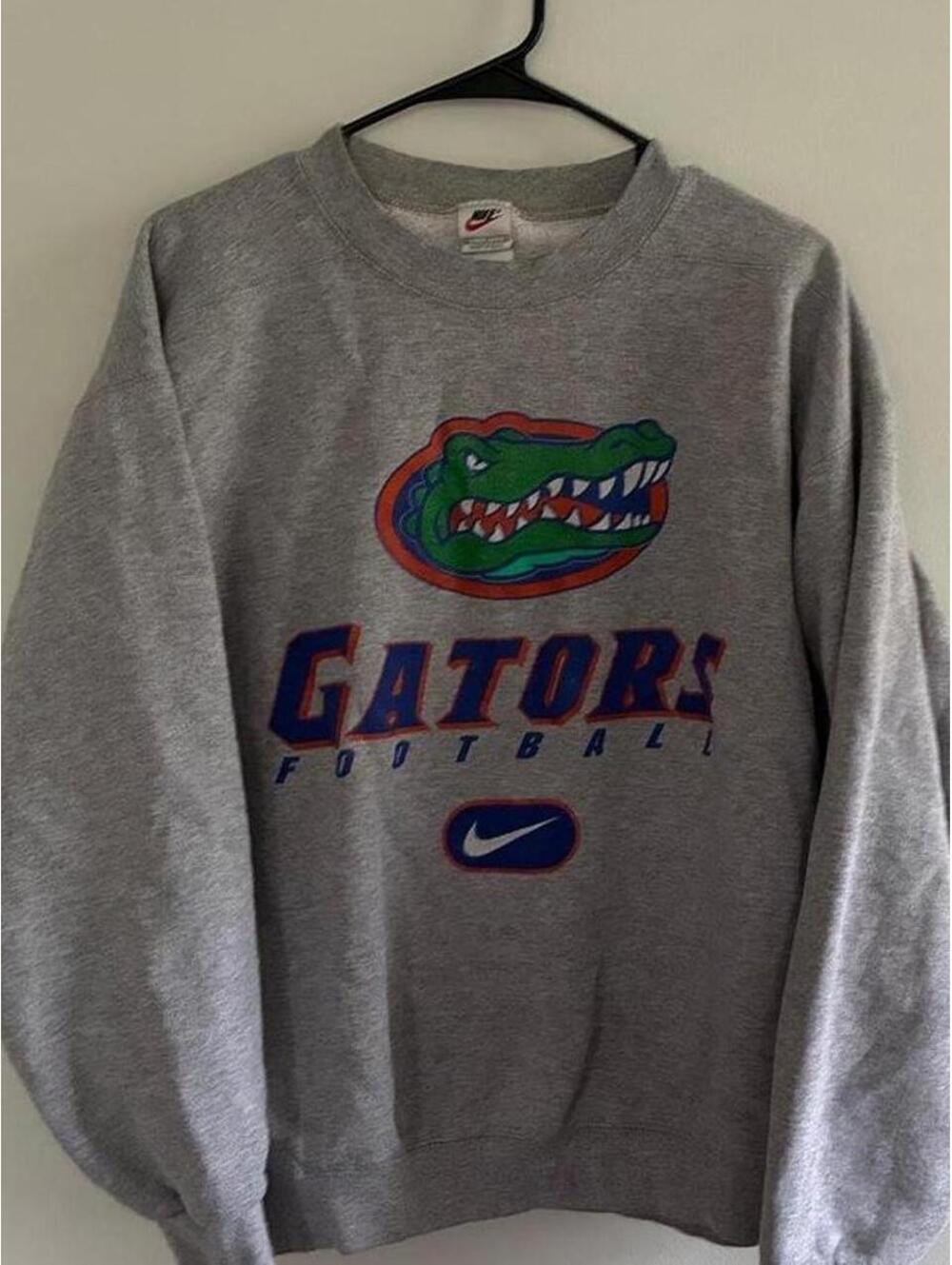 Nike Men's Gray Gators Football Sweatshirt Large